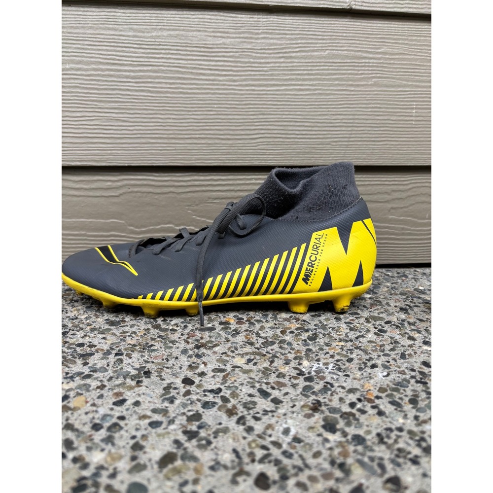 Nike Mercurial Superfly 6 Pro Soccer Cleats Grey Yellow AH7362-070 Men's 12 - Picture 3 of 10